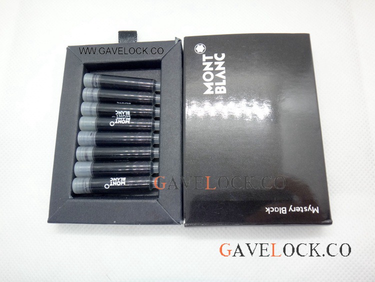 Upgraded Replica Mont Blanc Fountain Black Ink Refill 8pcs Pack